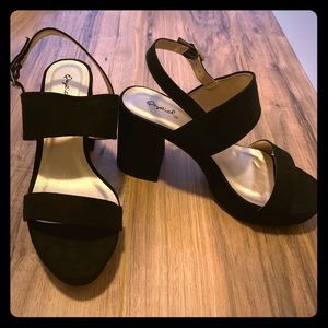 Black Platform heels